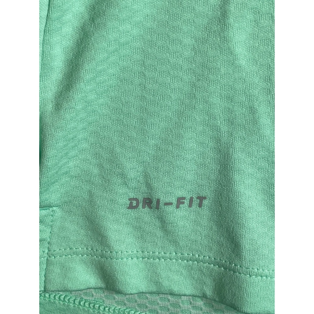 Nike Golf Dri-FIT Sleeveless Polo Shirt Mint Green Quarter Zip Womens Large - Picture 5 of 11